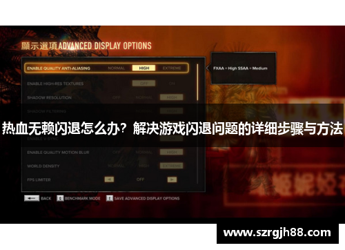 热血无赖闪退怎么办？解决游戏闪退问题的详细步骤与方法